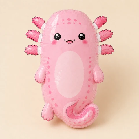 Vista previa de Paper Squishy de Ajolote Kawaii 3D