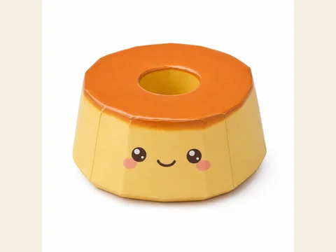 Vista previa de Plantilla de Paper Squishy de Comida 3D