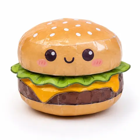 Vista previa de Plantilla de Paper Squishy de Comida 3D