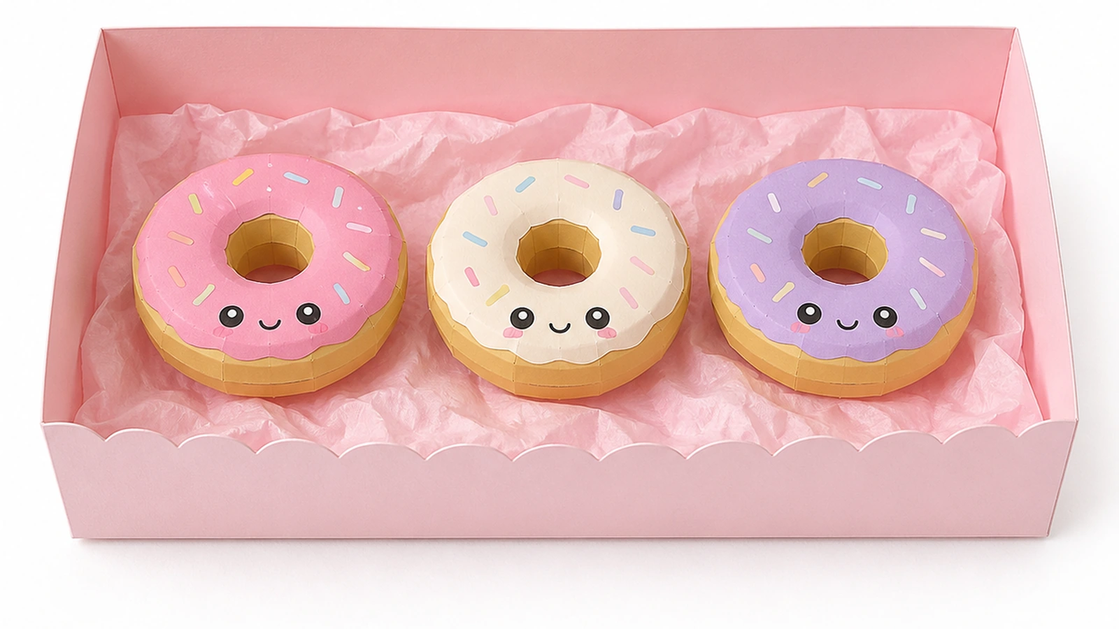 Vista previa de Plantilla de Paper Squishy de Comida 3D