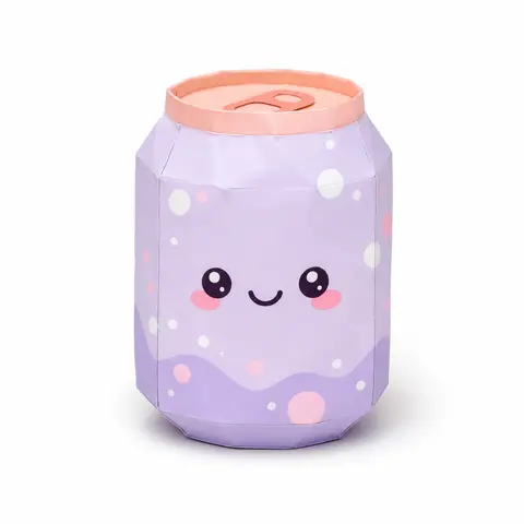 Vista previa de Paper Squishy de Bebida 3D