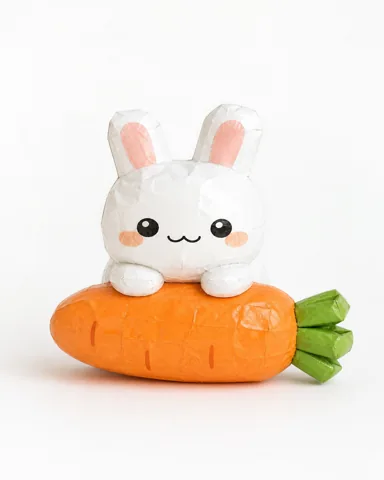 Vista previa de Plantilla de Paper Squishy de Animal 3D
