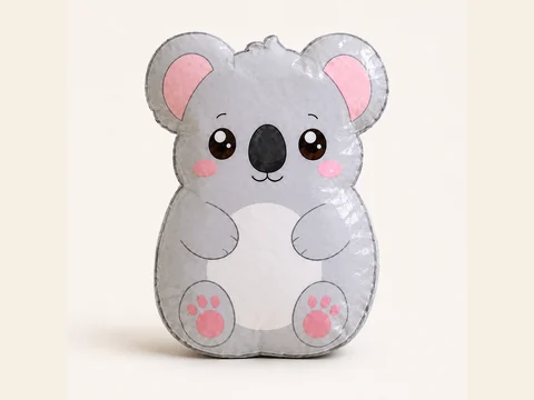 Vista previa de Paper Squishy de Koala Kawaii de Cuerpo Completo