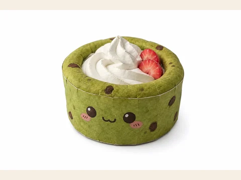 Vista previa de Plantilla de Paper Squishy de Comida 3D