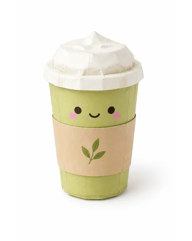 Vista previa de Plantilla de Paper Squishy de Bebida 3D