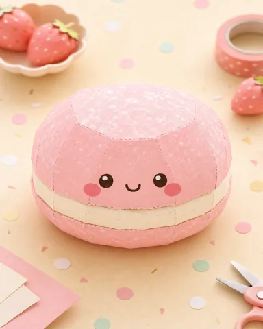 Vista previa de Plantilla de Paper Squishy de Comida 3D