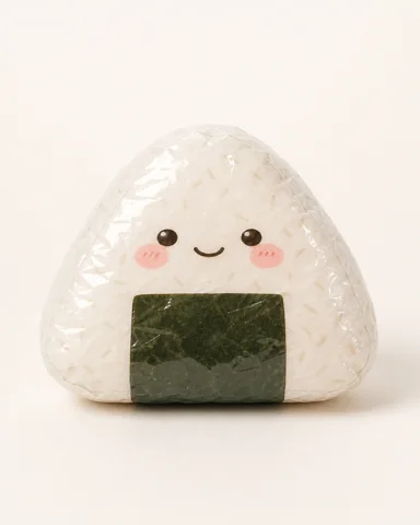 Vista previa de Paper Squishy de Bolita de Arroz Kawaii (Onigiri)