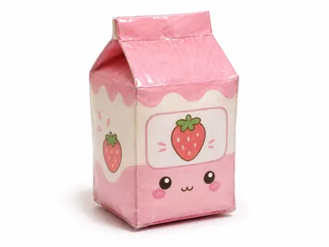 Vista previa de Paper Squishy de Caja de Leche 3D
